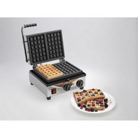 photo Milan Toast - Plaque GAUFRE 4 x 6 avec surface de cuisson 29 x 25 cm - 2 gaufres 5